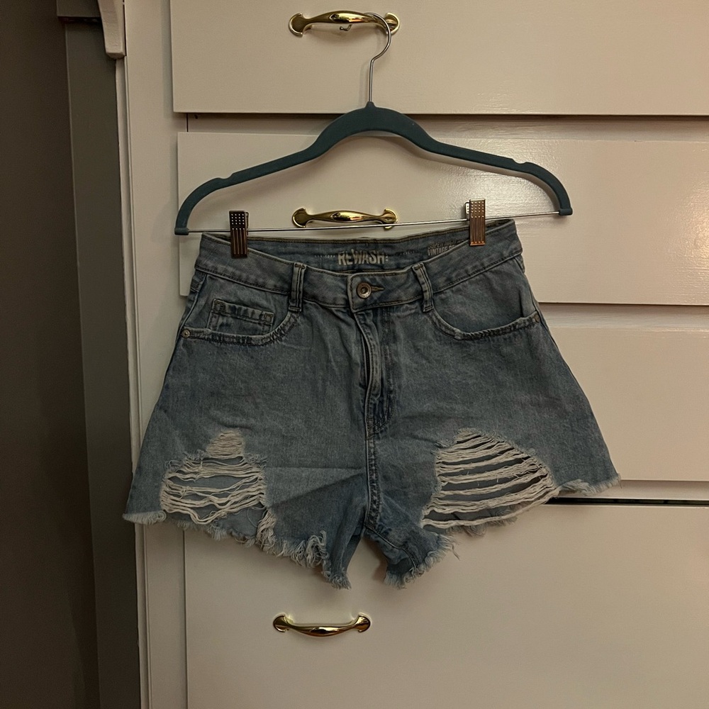 Rewash High Waisted Denim Shorts